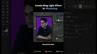 Create Ring Light Effect in photoshop 🔵