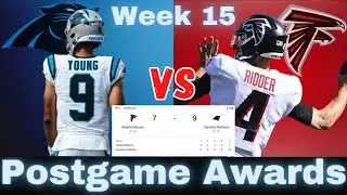 Carolina Panthers vs Atlanta Falcons Postgame Awards | NFL Week 15 Reaction