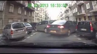Очень странная авария   идиоты на дороге