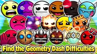 How To Get All 30 Geometry Dash (Zona 2) in Find the Geometry Dash Difficulties [60] | Roblox