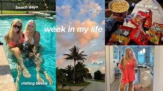 weekly vlog (yoga, movies, a roadtrip & the beach!)