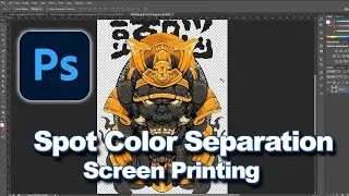 Paano mag Color Separation (Spot Color) | Photoshop Tutorial | SilkScreen Printing | Dark Samurai