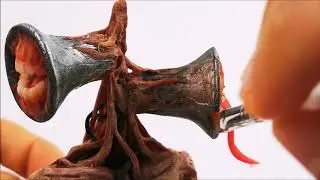 Como hacer a SIREN HEAD Escultura plastilina | Sculpting Siren Head Clay Tutorial | DibujAme Un...