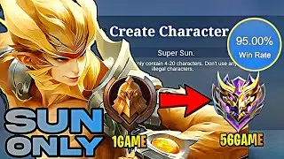SUN ONLY FROM WARRIOR TO MYTHIC W/ NEW BUILD AND EMBLEM 2024!!!😱🔥