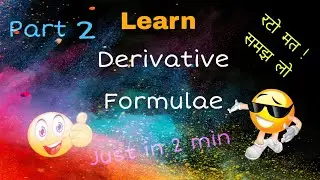 Derivative Formulae Part 2