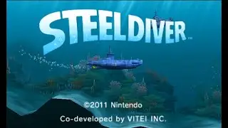 Nintendo 3DS Gameplay - Steel Diver (Whale) (Crosseye3D)