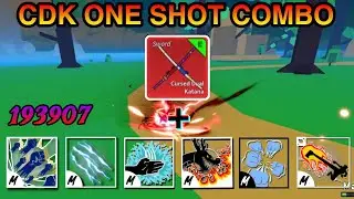 CDK Combo with all fighting styles | One Shot Combo in blox fruits 