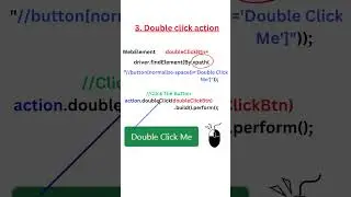 Perform Click Actions in Selenium WebDriver || Automation Testing || Selenium Java  #Actions Class