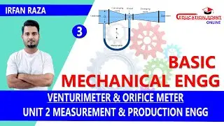 Venturimeter & Orifice meter  | Basic Mechanical Engineering RGPV B.Tech 1st Year