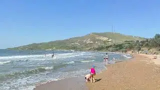 Шторм в Юркино! Штиль в бухте Ротонда!)