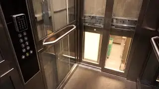 Amazing scenic 2019 KONE MonoSpace MRL traction elevators @ Storgata 65, Tromsø, Norway