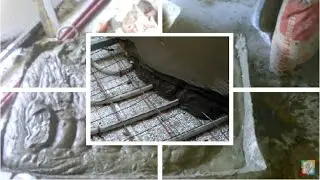 Concrete mix composition for underfloor heating