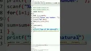 sum of n natural numbers in c | ms coder