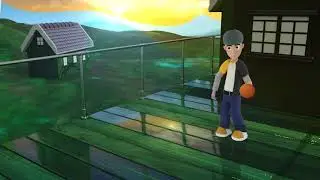 3D Character Animation Throwing Ball