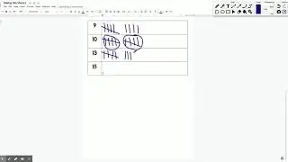 Making Tally Marks - Part 2 - Google Docs