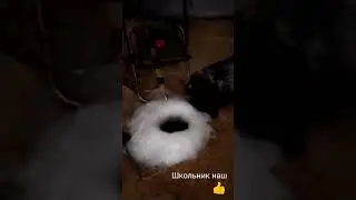 Наш ученик! Первая подледная рыбалка!