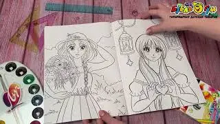 Раскраска Я рисую Мир манги А4