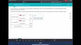 ALEKS: Calculating partial pressure in a gas mixture