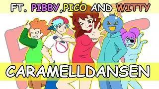 Caramelldansen | Boyfriend Cover Ft. Girlfriend,pibby,witty,pico | FNF animation