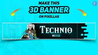 How To Make Bgmi 3D Banner | On Pixellab | How To Make Gaming Banner #bgmi #gamimg