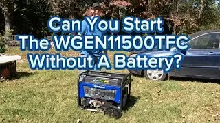 Can You Start WGen11500TFc Without A Battery?