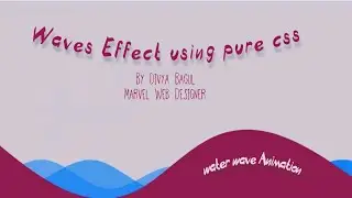 Water Waves Animation Using Pure CSS | Waves Effect CSS |BY INSPIREDWAY | INSPIREDWAY