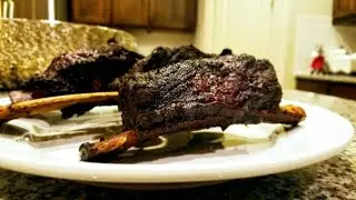 Smoked Beef Rib Recipe on the Big Green Egg