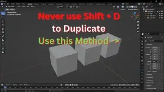 Never use shift + D to Duplicate use this method in Blender