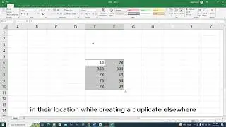 excel move cell