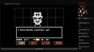 Playing undertale