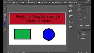 Fix Corner Widgets Missing in Adobe Illustrator