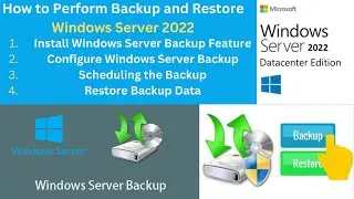 Server Backup (full backup, Scheduled backup, incremental Backup)