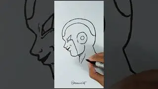 Draw Frieza using marker pen