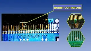 Burnt source COF gate in panel (GIP)
