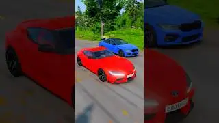 СУПРА против БМВ М5 в BeamNG Drive