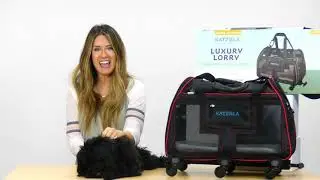 Amazing wheeled luxury pet carrier for pet lovers! Katziela Luxury Lory.