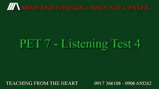 PET 7 LISTENING TEST - TEST 4