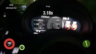 Audi RS3 Stage 3 Unitronic 1/8 mile dragy
