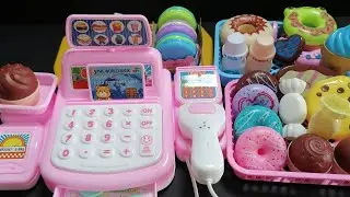 16 Minutes Satisfying with Unboxing Pink CASH REGISTER / Role-Playing Sweets Store / ASMR