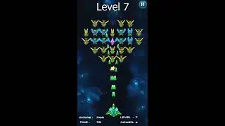 Galaxy Attack Alien Shooter Full Medium Mode Walkthrough Level 1 to 80