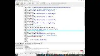 Computer Practical's │ Activity 2 │Write a program to calculate total, percentage and grade