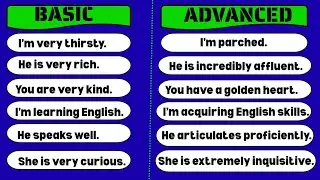 Basic Vs Advanced English | Normal Vs Advanced English