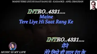 Maine Tere Liye Hi Saat Rang Ke Karaoke With Scrolling Lyrics Eng. & हिंदी