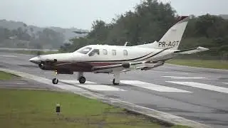Socata TBM-700B Landing at Angra dos Reis Brazil
