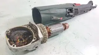 Winding angle grinder armature and greasing - parkside pws 125 a1