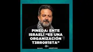 Pineda: ente israelí “es una organización t3rr0r1sta”