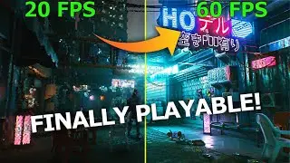 Cyberpunk 2077 On Low End GPU's (2Gb Vram) - AMD FSR 3 Frame Generation MOD (Its pretty Amazing!!)