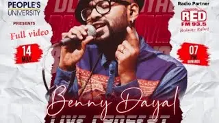 Benny Dayal Live concert at People's University☝️Night show 🎓🎓🎤#yotubeshorts#bennydayal#liveconcert