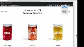 Squarespace 7.1 Currency Converter Plugin DEMO