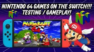 Testing N64 games on the Nintendo Switch using Mupen64plus-Next Retroarch Core!